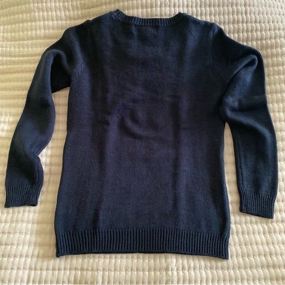 Holiday “Bah, Humpug!” sweater | Navy blue | Small - Picture 6 of 9